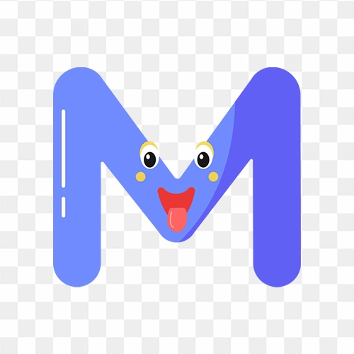 M Alphabet Letter png